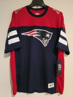 NFL Men's OTS Alton Jersey New England Patriots Large Team Color