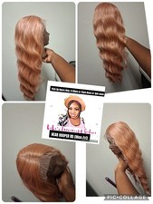 Orang Pinkish New Lace Front Strawberry Blonde Wig