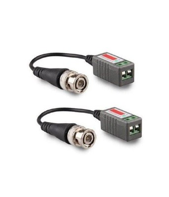 Balun Video Passivo BNC Per Telecamere CCTV - Coppia Adattatori Cavo Coassiale