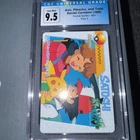 Old CGC  9.5 = 10  Ash, Pikachu & Todd 82 Carddass Vending 1998 Japanese