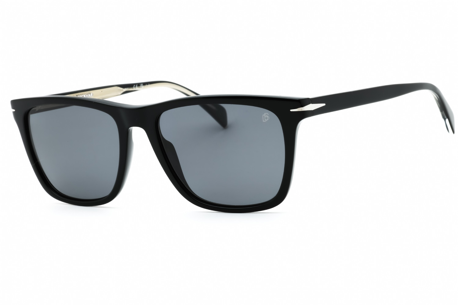 David Beckham DB 1092/S 0807 M9 Black Frame Gray Polarized 55mm Sunglasses