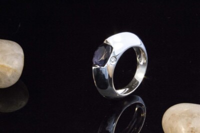 Piaget Ring mit Iloith und Diamant Massive Arbeit in 750er Weißgold Schmuck
