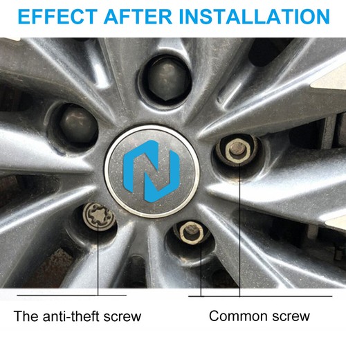 17mm Wheel Nut Caps Covers Black For Mercedes-Benz A C E S Class W176 W204 W212 - Picture 3 of 8