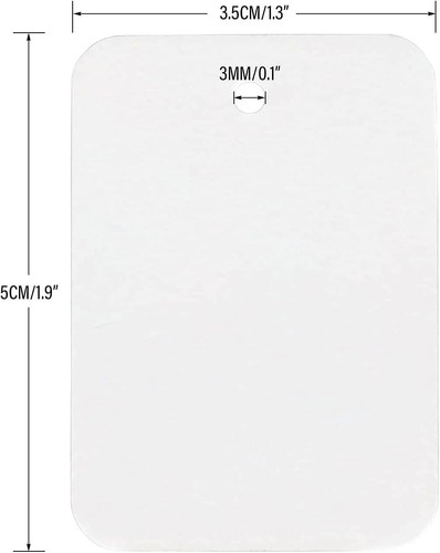 1000Pcs Price Tags, White Clothing Tags for Retail, Small Kraft Paper Tags for L - Picture 2 of 7