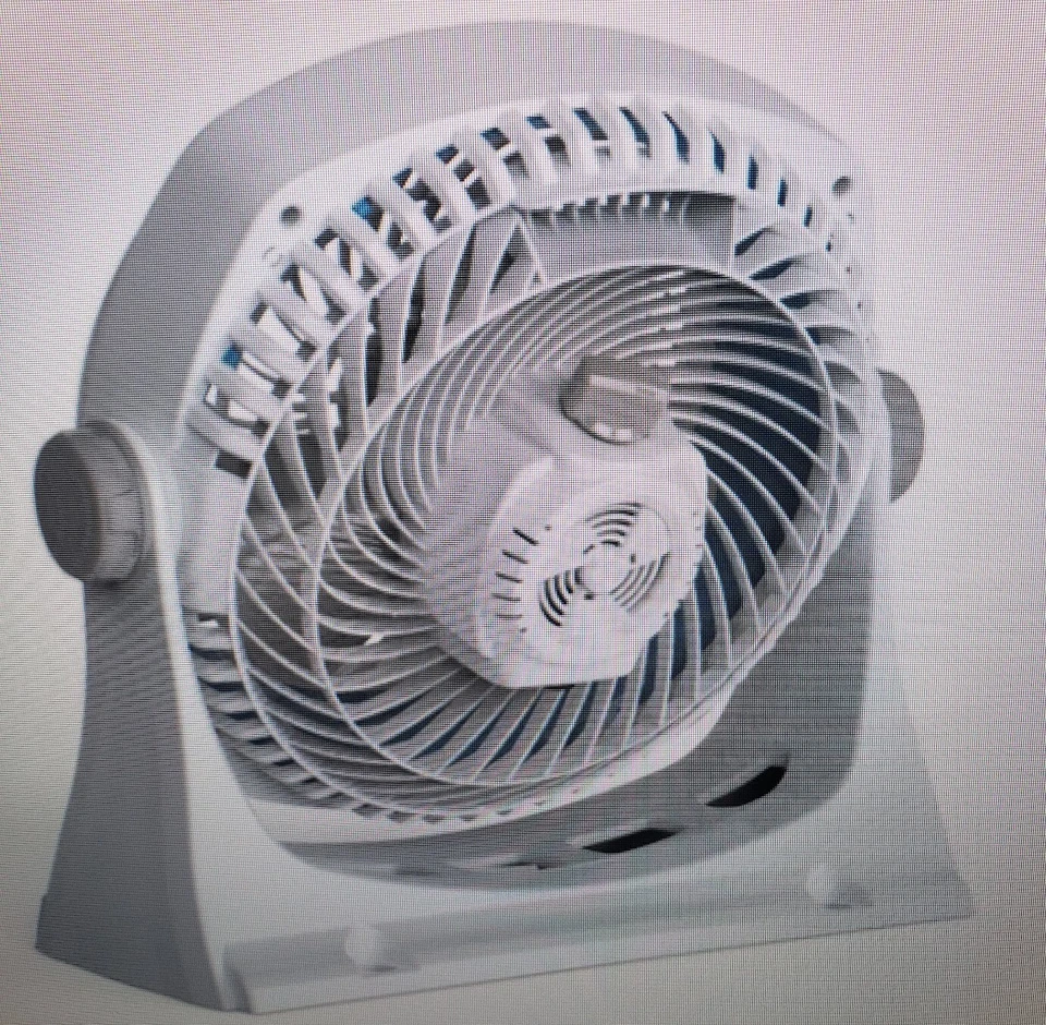 Портативный вентилятор циркулятор воздуха Newair 12 дюймов с поворотом 360*, пол/стена # NFN12AWH00 - Изображение 3 из 4