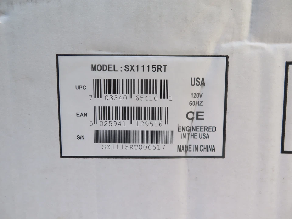 SurgeX SX-1115-RT Rack Mount Surge Eliminator, Surge Protector/Power Conditioner - Image 2 of 3