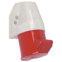 Walther Cee Steckdose 5P 32A 6H 400V (50+60Hz) Rot IP44 Aufputz Schraubklemme