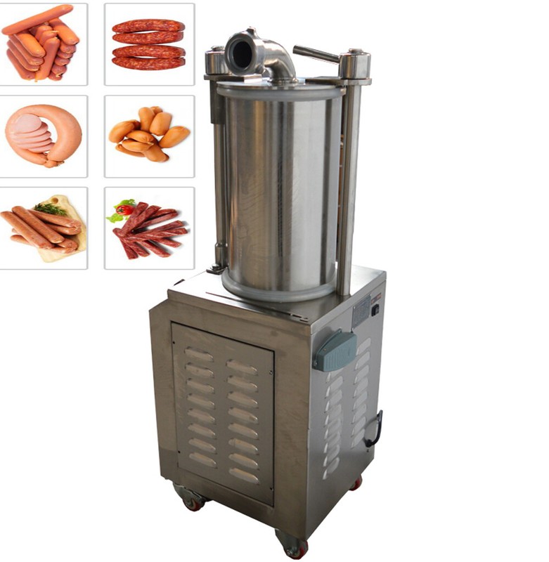 Hydraulic Automatic Sausage Filling Machine Vertical Sausage Maker Meat 15L