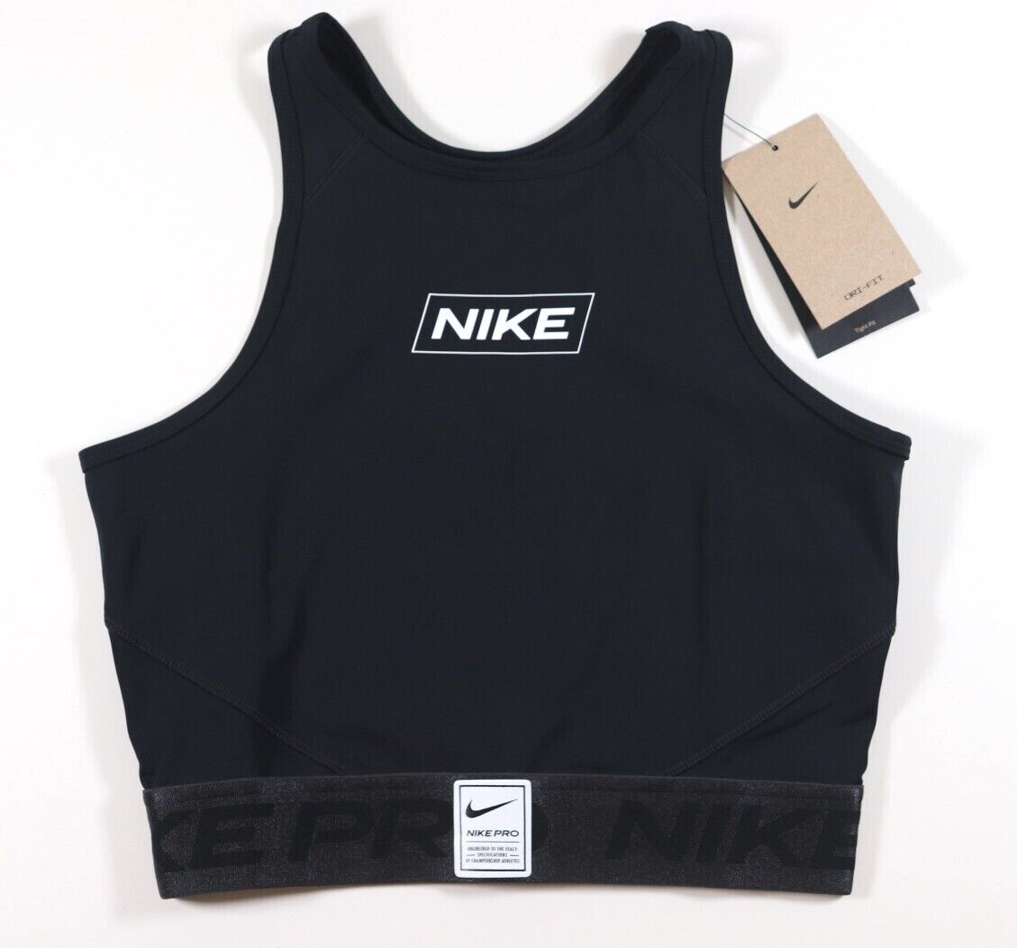 NIKE PRO DRI FIT TRAINING CROPPED CROP TIGHT FIT TANK TOP DQ5593