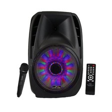 beFree Sound 15 Inch Portable Bluetooth Speaker with Sound/Volume Reactive