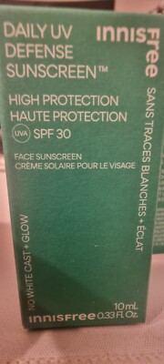 Innisfree 10ml Daily UV Defense Sunscreen protection SPF30 NewSealed