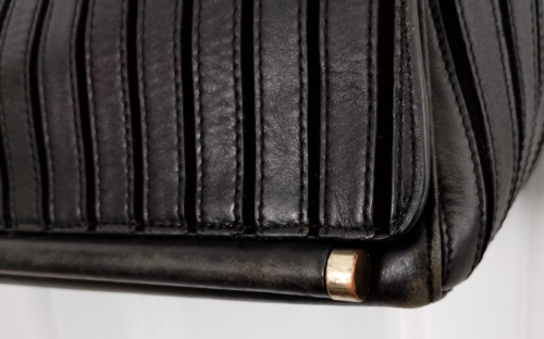 Reiss black leather shoulder bag - Picture 6 of 7