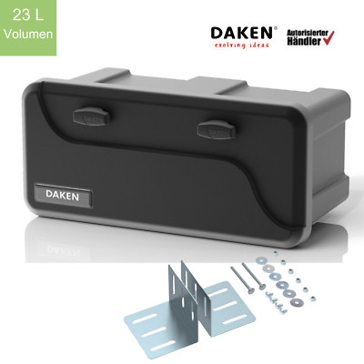 Deichselbox Daken mit Deichsel-Halter 550x250x295mm Werkzeugkasten Staukiste Box