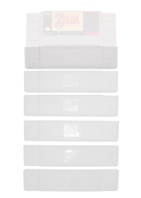 Super Nintendo SNES Cartridge Dust Cover sleeve case replacement 6 pc GGG0018