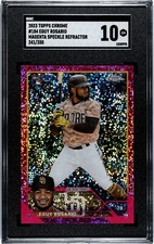 2023 Topps Chrome #184 Eguy Rosario Pink Speckle Refractor 241/350 RC SGC 10