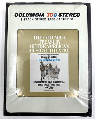 SEALED THE SOUND OF MUSIC 8 Track Tape Cartridge ORIGINAL BROADWAY CAST Martin  