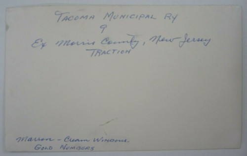 Vintage Tacoma WA Trolley Photo Municipal Railway Streetcar Taylor Way c. 1930's - Picture 5 of 6