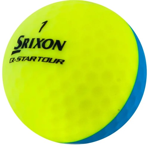 24 MINT Srixon Q-Star Tour Divide Blue/Yellow  AAAAA Used Golf Balls