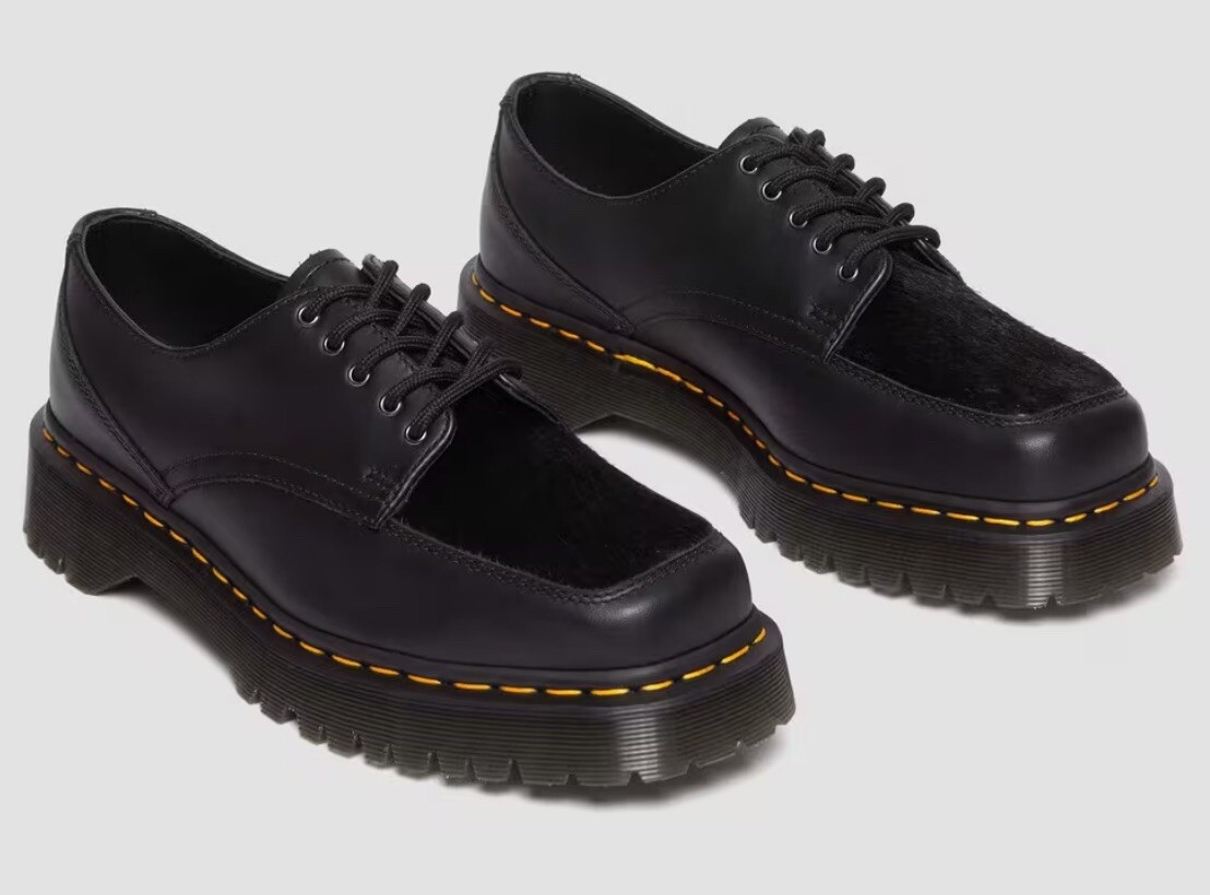 $190 Dr.Martens 5i Bex Square Pny Low Black Men's Size 8