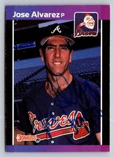 Jose Alvarez Signed Trading Card - Baseball - Atlanta Braves