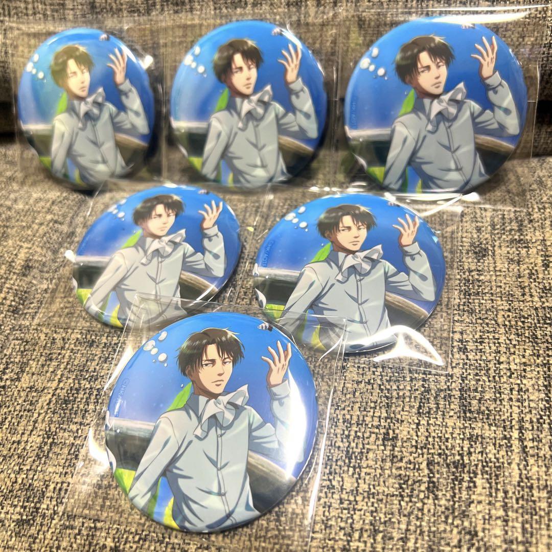 Attack On Titan Levi B Kawasui Trading Tin Badge 6 Pieces