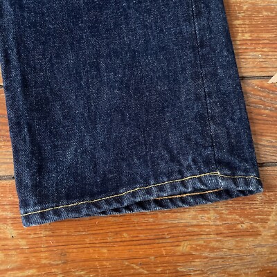 Vintage Late 1960s Levis Big E 505-0217 Zip Fly Dark Denim