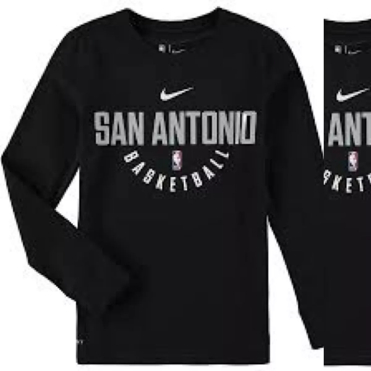 Nike NBA Youth (8-20) San Antonio Spurs Practice Long Sleeve T