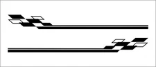 Design 8 Side Stickers (pair) car graphics decal stripes van universal sticker