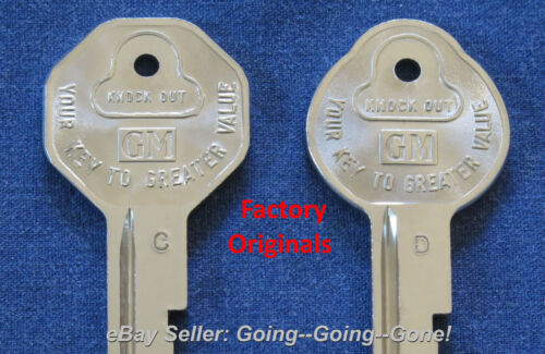 RARE! SET ORIGINAL CADILLAC V CREST KEY BLANKS IGNITIONS & TRUNKS 1968 C&D NOS - Bild 4 von 6