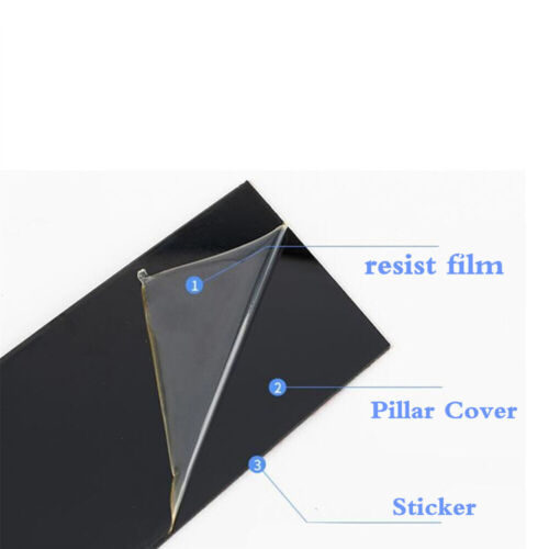 For HYUNDAI GENESIS G80 Sedan Black Pillar Posts Window Trim Cover 2015-22 - Bild 11 von 11