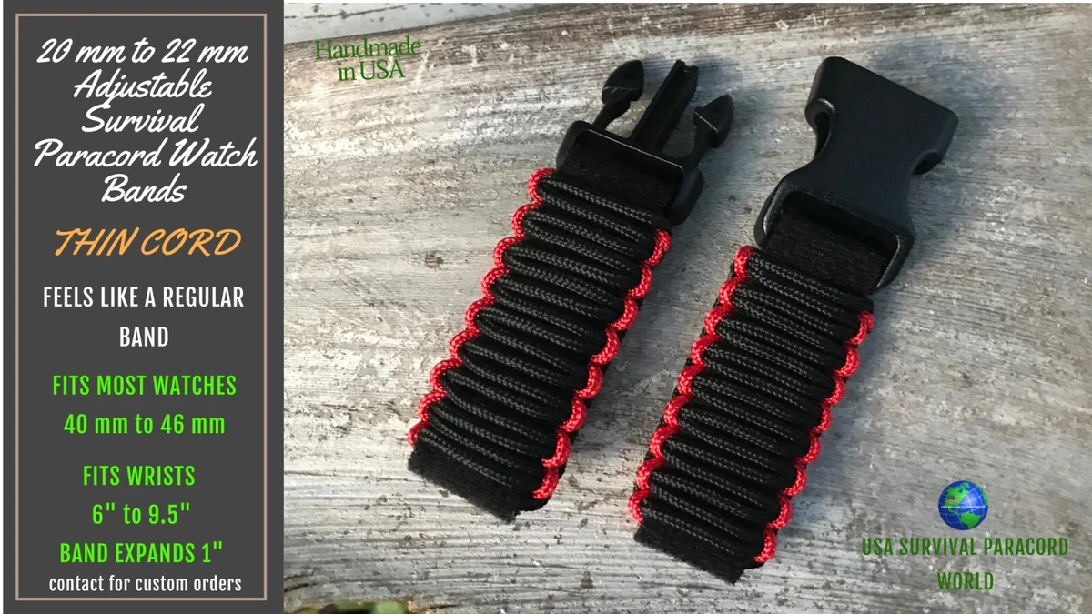 Black cord watch band sale