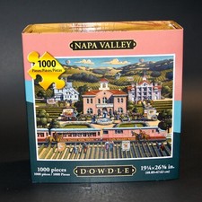 2014 Dowdle Jigsaw Puzzle Napa Valley 1000 Pieces Folk Art Made in the USA