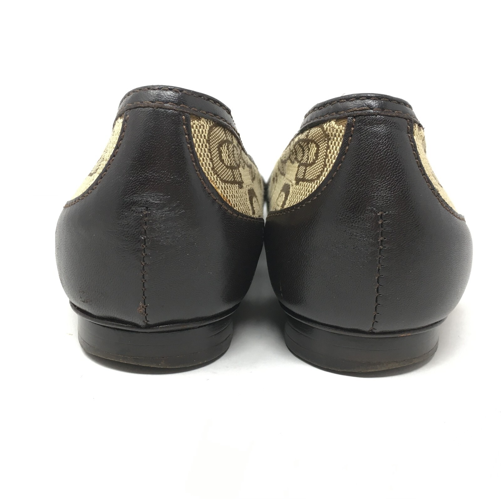 Gucci Logo Horsebit Loafers Flats Shoes Womens Size 6… Gem