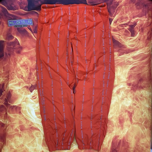 supreme reflective text track pant | eBay
