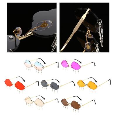 Chic   Sonnenbrille Blitz Quaste Rahmenlose UV400 Rave Brillen Gläser