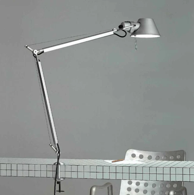 Artemide Tolomeo Tavolo Schreibtischleuchte Tischleuchte Alu Silber Tischklemme - Bild 3 von 4