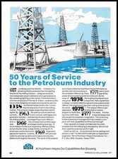 1977 Hutchison Hayes International Houston Texas Oil Petroleum Industry Print Ad