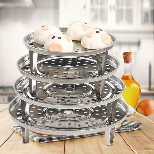 Steamer Rack Insert Stock Pot Steaming Tray Stand Cookware Kitchen Cooking✈ - Afbeelding 5 van 16