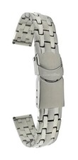 Bandini Stainless Steel Strap, Womens Metal Watch Band Silver Gold 12mm-14mm