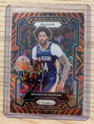 Brandon Ingram 2023 Panini Prizm Basketball Tiger Stripe SSP Pelicans
