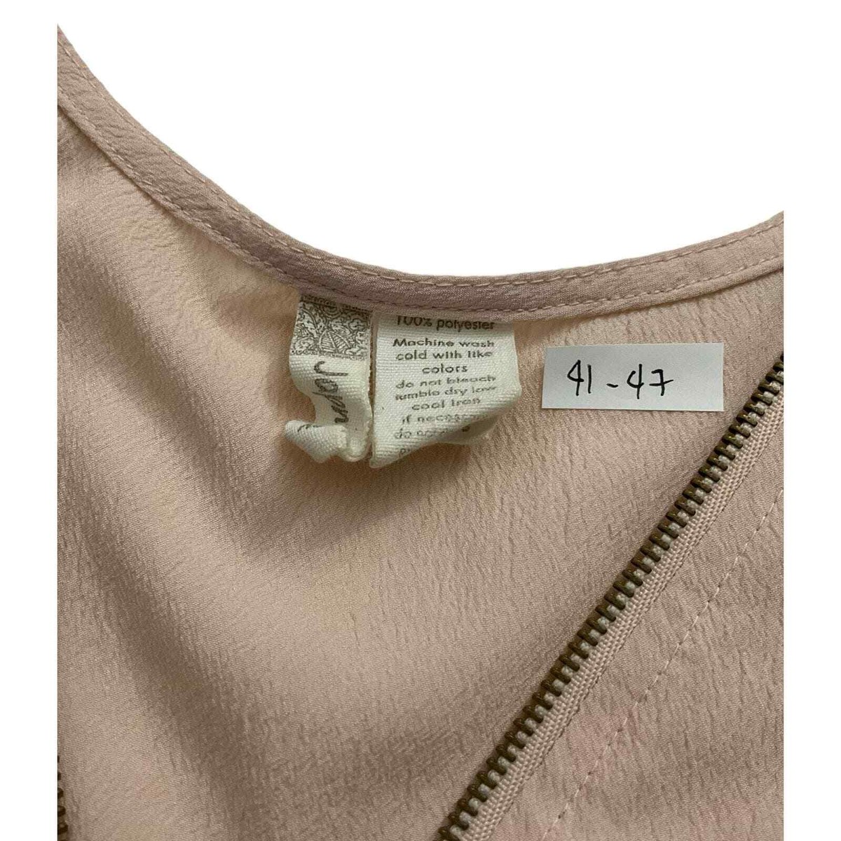 Japna Peach Zip Neckline Short Sleeve Blouse Size XS | 41-47 | eBay