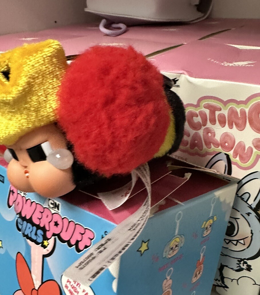 Pop Mart Crybaby x Powerpuffgirls Vinyl Plush Keychain
