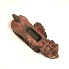 ANTIQUE ANCIENT ASIAN WOODEN FIGURE — photo 5