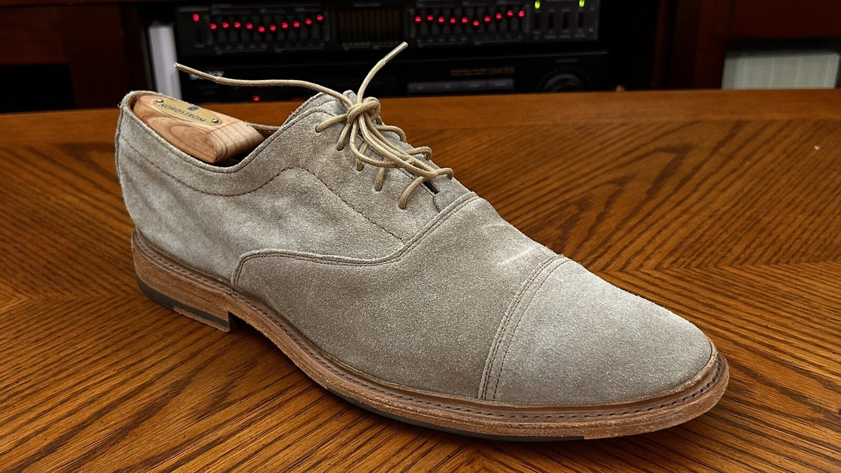 Frye Paul Bal Oxford Beige Dress Shoe 3487633 ASH Size 11 D  display picture 1