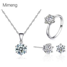 925 Sterling Silver Snowflake Pendant Necklace Stud Earrings Womens Jewellery UK