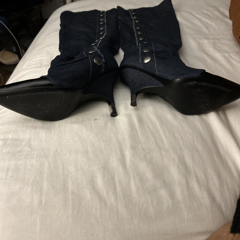 Giuseppe Zanotti Denim thigh High Boots  - Image 2 of 3