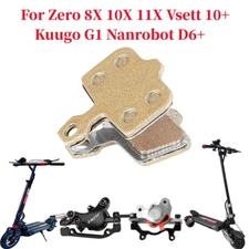 E-Scooter Disc Brake Pads For Zero 8X 10X 11X Vsett 10+ Kuugo G1 Nanrobot D6+