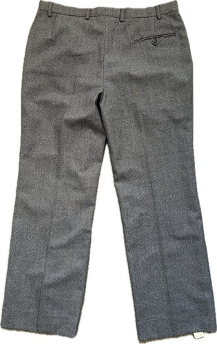VINTAGE ST MICHAEL GROOVY FUNKY GREY TROUSERS 70S RETRO M&S DISCO FUNKY BNWT - Picture 2 of 4