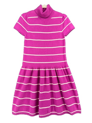 lands end winter dresses Women's Cotton Blend Short Sleeve Mock Neck Sweater Dress