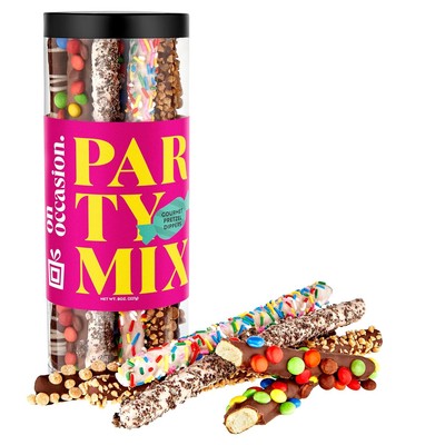 Party Mix Chocolate Covered Pretzel Rods Gift Box | Premium Variety Chocolate Di